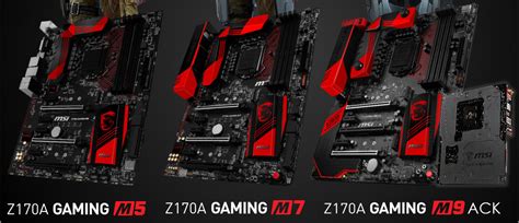 Msi Z170 Gaming M Series Motherboards Pictured Techpowerup