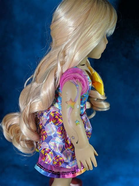custom american girl doll rainbow brite blonde custom ooak ebay