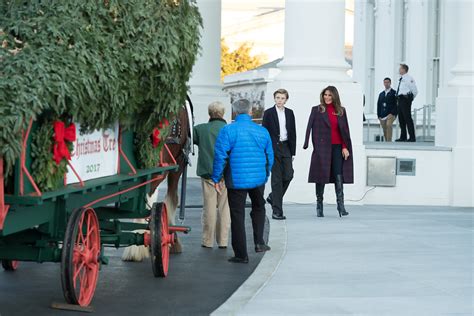 White House Christmas First Lady Melania Trump And Her Son Flickr
