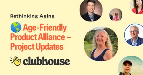 🌎 Age Friendly Product Alliance Project Updates