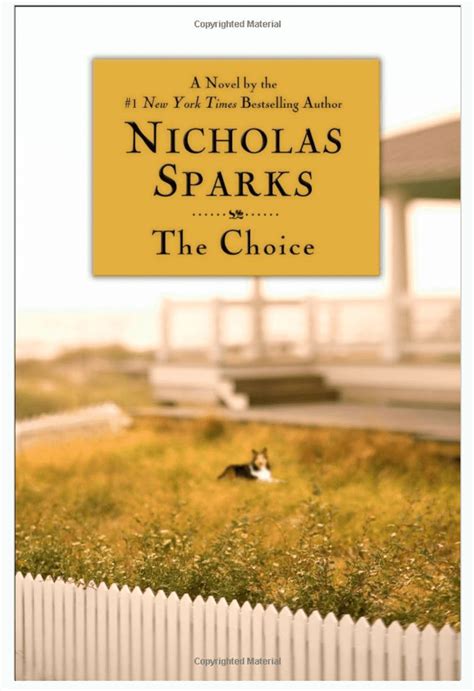 Critique De Livre The Choice De Nicholas Sparks