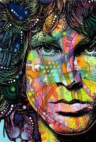 1970s Jim Morrison The Doors Psychedelic Poster Replica Fridge Magnet