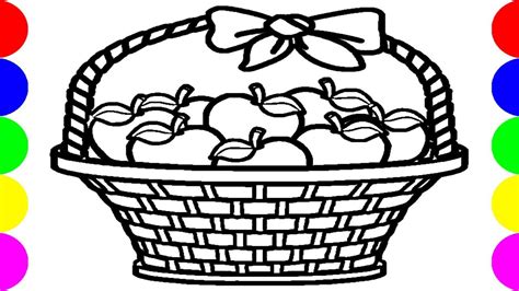 Fruit basket set up springtime fruit design fruitcarving. Fruit Basket Drawing Pictures Video Easy Draw Art For Kids ...