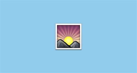 🌄 Sunrise Over Mountains Emoji On Apple Ios 93