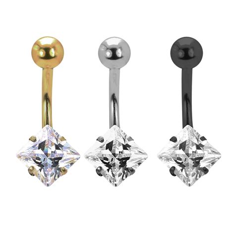 New Sexy Women Belly Button Rings Gold Silver Plated Stainless Steel Navel Barbell Piercing