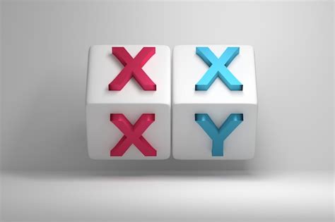 premium photo letters xx and xy standing for male and female chromosomes