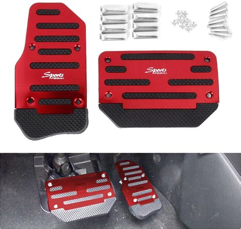 Autopdr Car Brake Foot Pedal Covers Gas Pedals Pads Covers Foot Brake