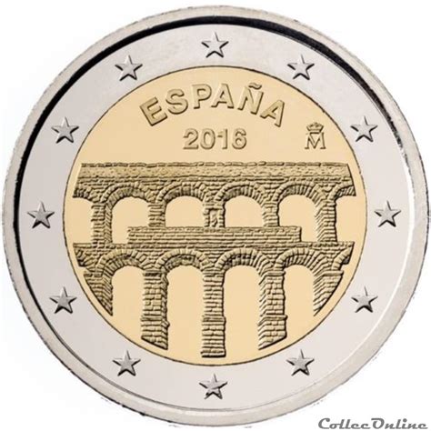 2 Euro Espagne 2016 Monnaies Euros Qualité Ttb Valeur