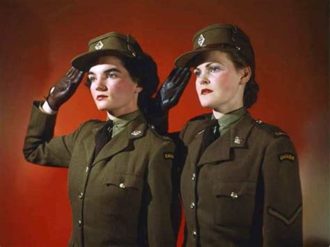 Museum Exhibits Canadas World War Women With Wrong American Salute