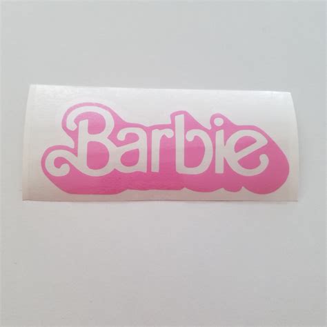 Retro Barbie Logo Sticker Etsy
