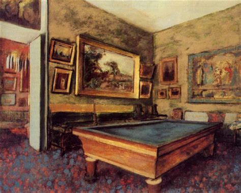 The Billiard Room At Menil Hubert Edgar Degas