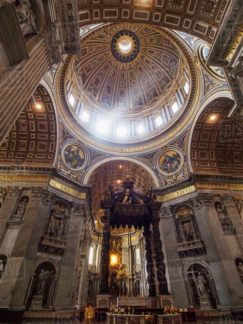 Dome Inside St Peters Basilica In Vatican City The Autonomous