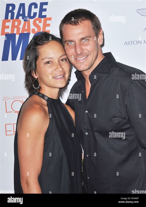 Ingo Rademacher And Wife Ehiku Arriving At The 20th Ann Race To Erase Ms 2013 At The Hyatt