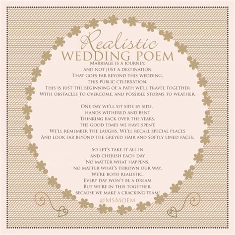 A Realistic Wedding Poem Written By Ms Moem Msmoem Wedding Wishes