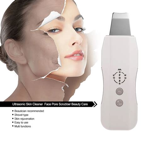 Sonic Skin Cleaner Ultrasonic Face Pore Scrubber Facial Tighten Peeling
