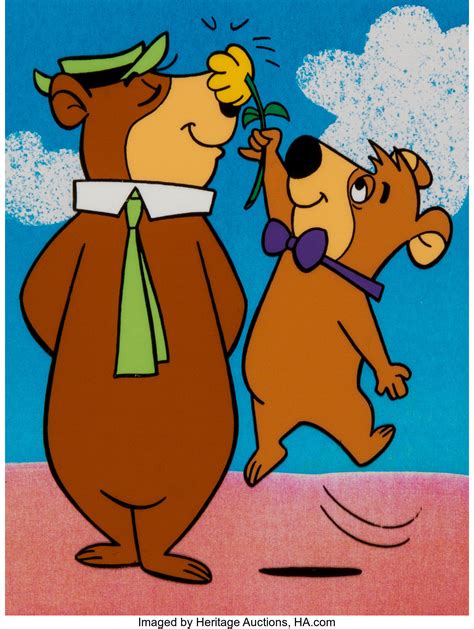 Yogi Bear And Boo Boo Bear Publicity Cel Animation Art Lot 14168
