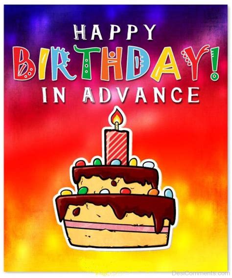Advance Happy Birthday Pictures, Images, Graphics for Facebook