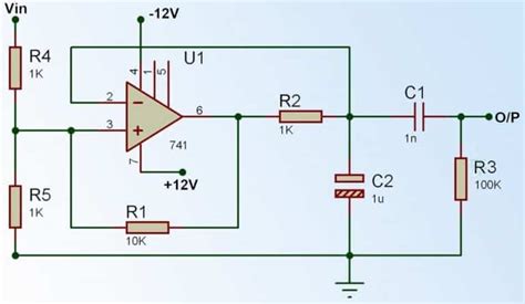 Triangular Wave Generator Circuit With Op Amp Ic 741