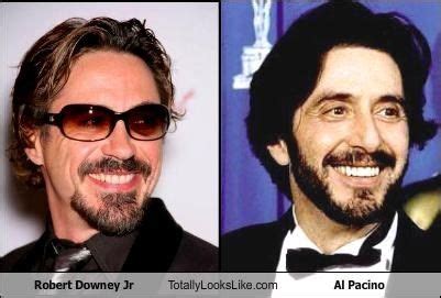 Robert Downey Jr Totally Looks Like Al Pacino Robert Downey Jr