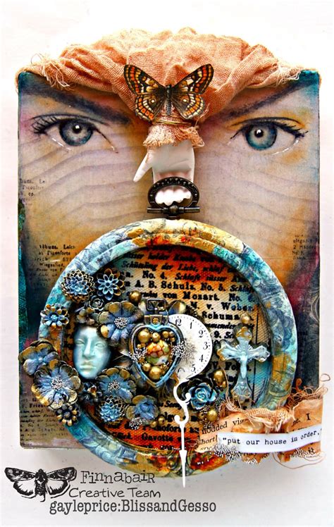 Bliss And Gesso Collageassemblage For Finnabair Ct