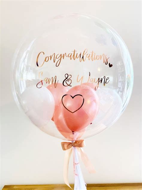 Returning home to a soothing scented candle refreshes you from within. Engagement congratulations balloon gift rose gold balloon ...