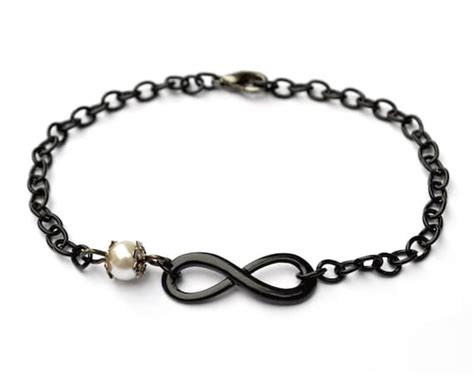 Items Similar To Black Infinity Bracelet Eternity Karma Bracelet