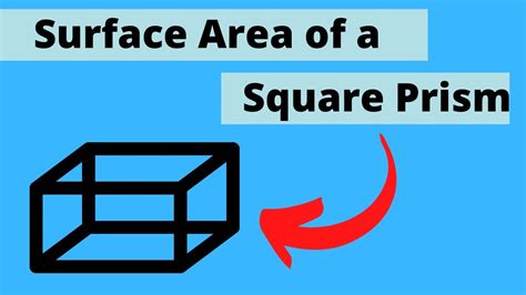 How To Find The Surface Area Of A Square Prism Youtube