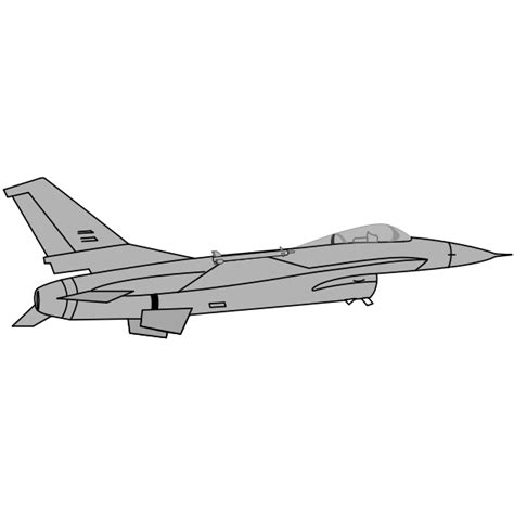 F 16 Fighting Falcon How To Draw A Plane Vlrengbr