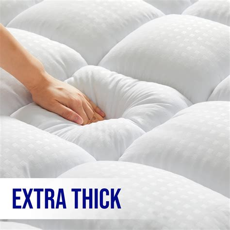 Hyleory Queen Size Mattress Topper For Back Pain Extra Thick Cooling