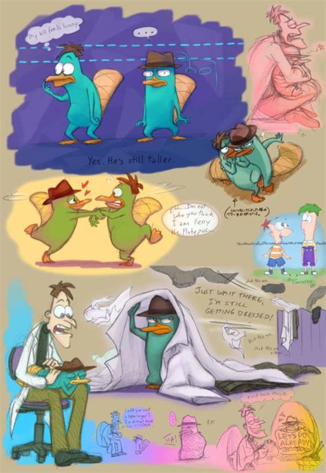 pnf shameless doof n perry by fuwa2 kyara on deviantart phineas and ferb perry the platypus