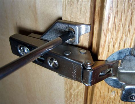 As with any cabinet or woodworking project, you should scope out and select the hinge hardware you're going to use before starting the project. How to Adjust Euro Style Cabinet Hinges: 7 Steps - wikiHow