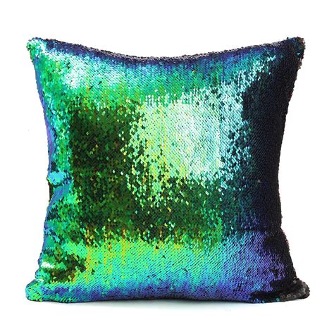 Mermaid Magical Color Change Fashion Fabrics Sequin Pillow Case Home
