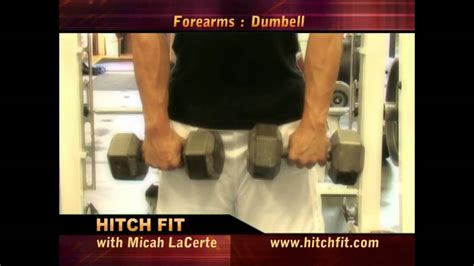 How To Perform Dumbbell Forearm Curls Hitch Fit Youtube