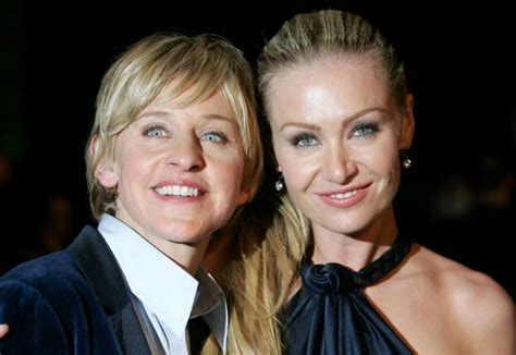 Famous Lesbian Couples Portia De Rossi And Ellen Degeneres