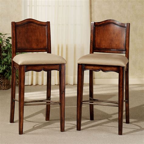 Yorktown Upholstered Traditional Bar Stool Set