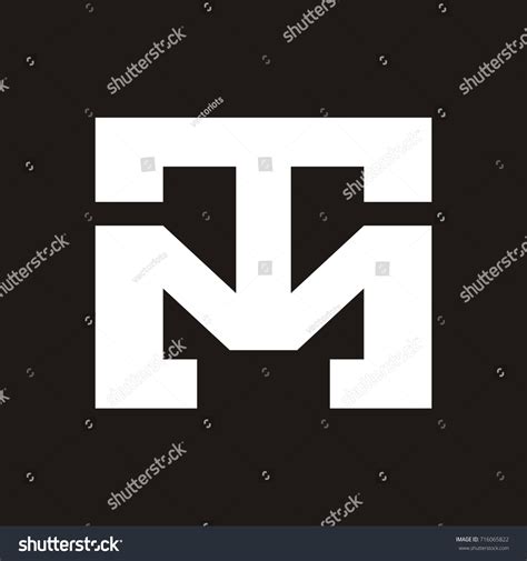 Tm Letter Logo Design Template Vector Stock Vector Royalty Free 716065822