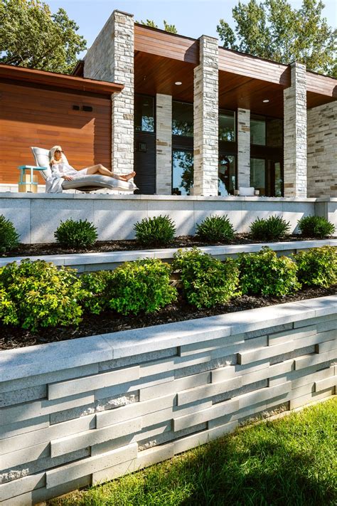 Modern Retaining Wall Landscaping Ideas Backyard Landscape Design