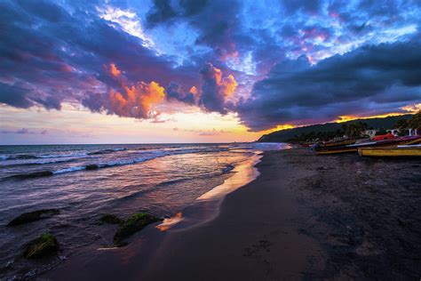 Jamaica Beach And Sunset Photograph By Vincent Dale Pixels