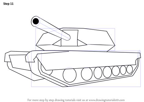 Step By Step How To Draw A Simple Tank