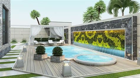 Modern Villa Landscape Design Jennpdesigns