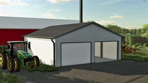 Small White Garage V10 Fs22 Farming Simulator 22 Mod Fs22 Mod