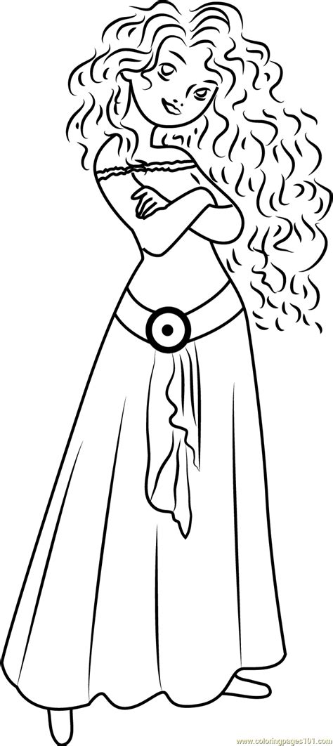cute merida coloring page  brave coloring pages coloringpagescom