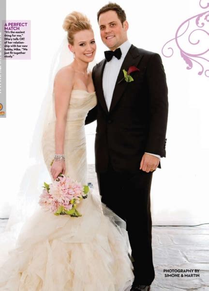 Duff opened up about exactly what she wanted out of her dress in the video shared by vogue. Celebrity Wedding- Hilary Duff ~ Wedding Bells