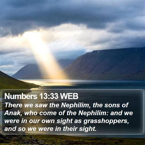 Numbers 1333 Web There We Saw The Nephilim The Sons Of Anak Who