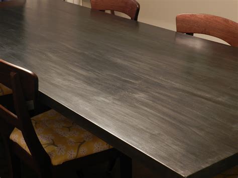 julie peterson simple redesign  faux zinc table top