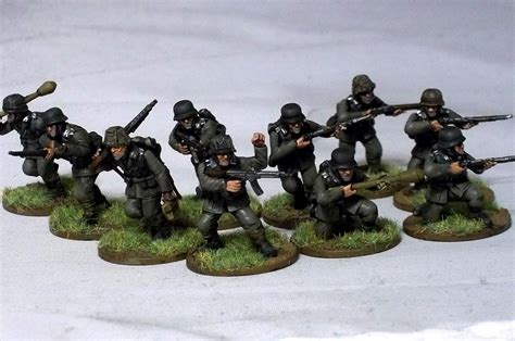 Bolt Action Germans Warlord Games World War 2 1st Squad Painted