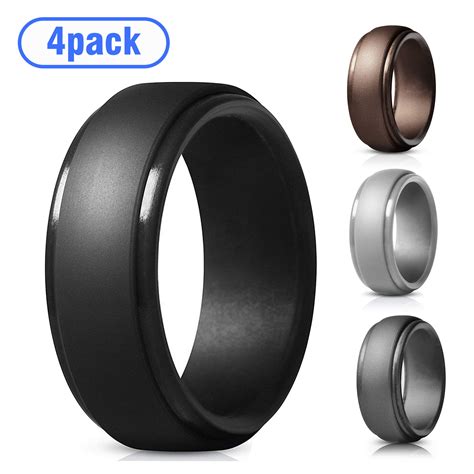 Tsv Silicone Wedding Ring For Men Particularly Breathable Mens