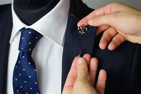 Me My Suit And Tie The Rules Of The Lapel Pin And Tie Bar Mens