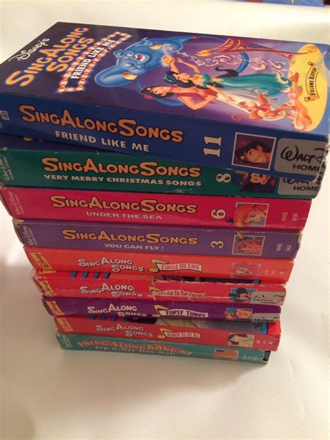 Disney Sing Along Songs VHS Lot 30
