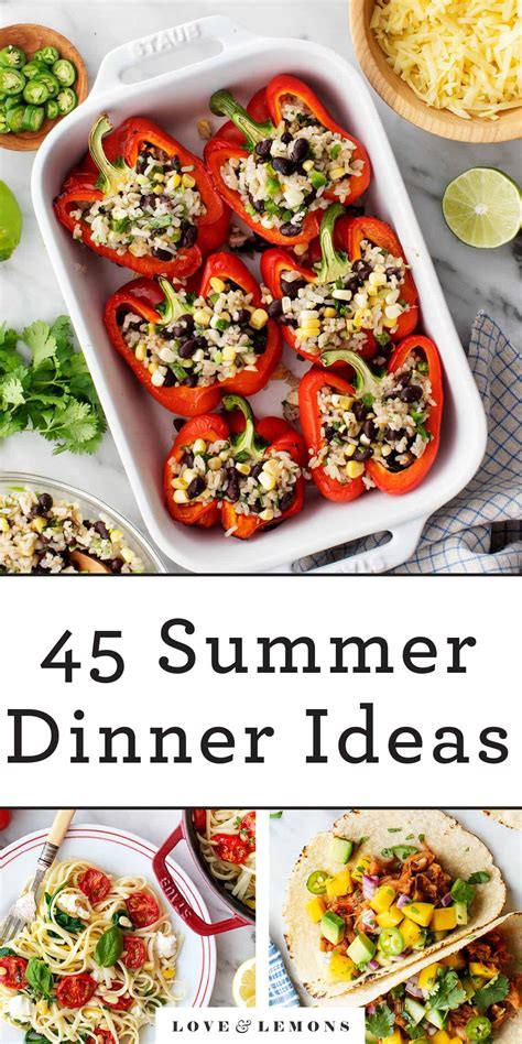 Easy Summer Dinner Ideas Love And Lemons Less Meat More Veg